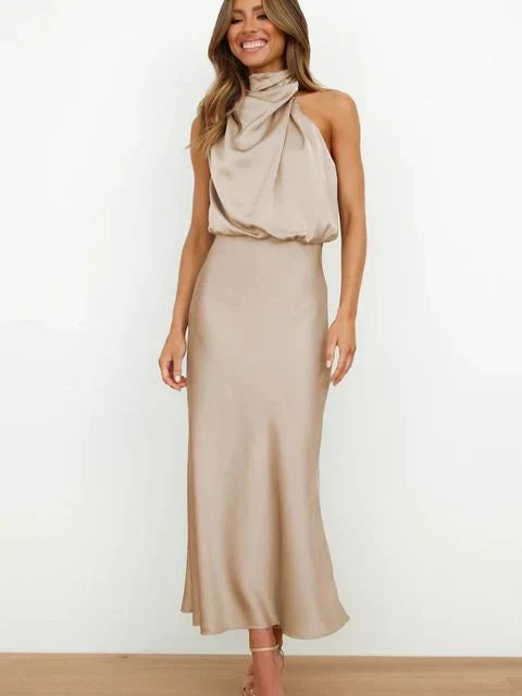 Solstice Draped Midi Dress