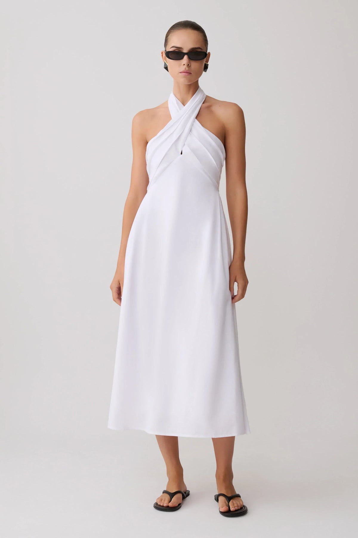 Rosie Linen Midi Dress