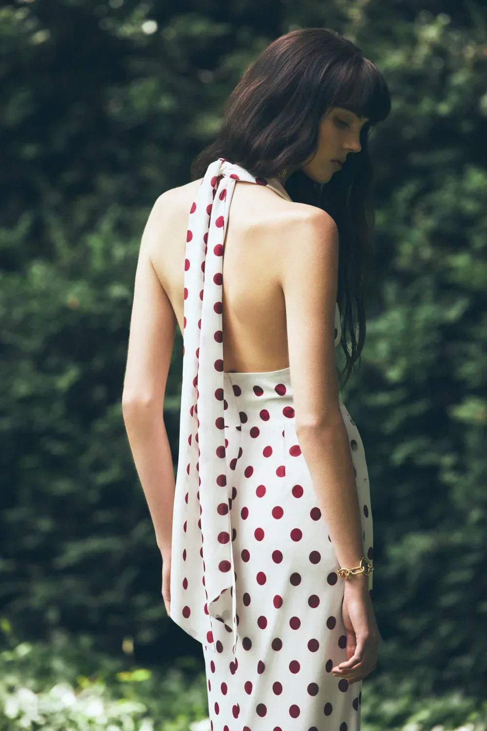 Nadine Polka Maxi Dress