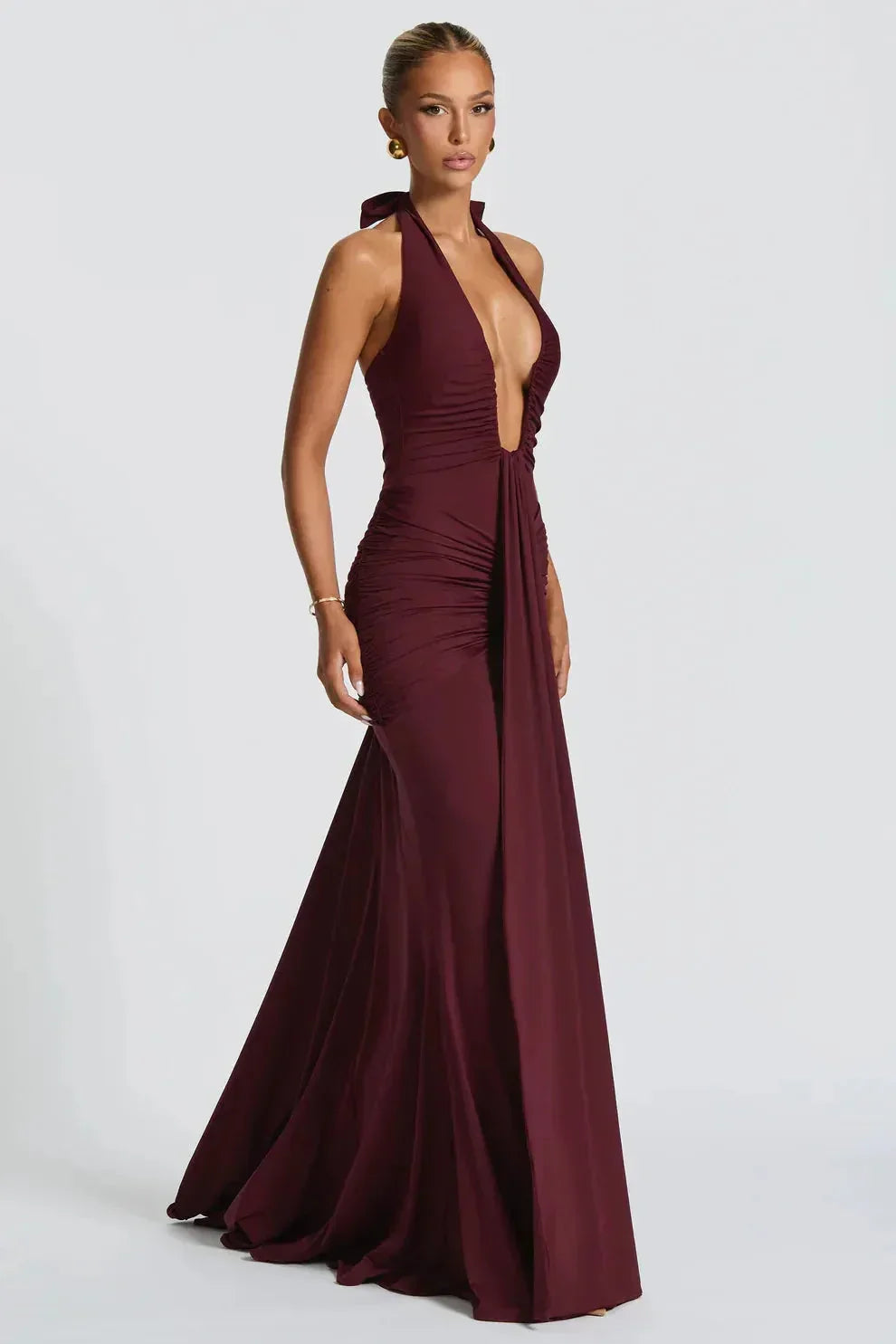Sienna Ruched Maxi Dress