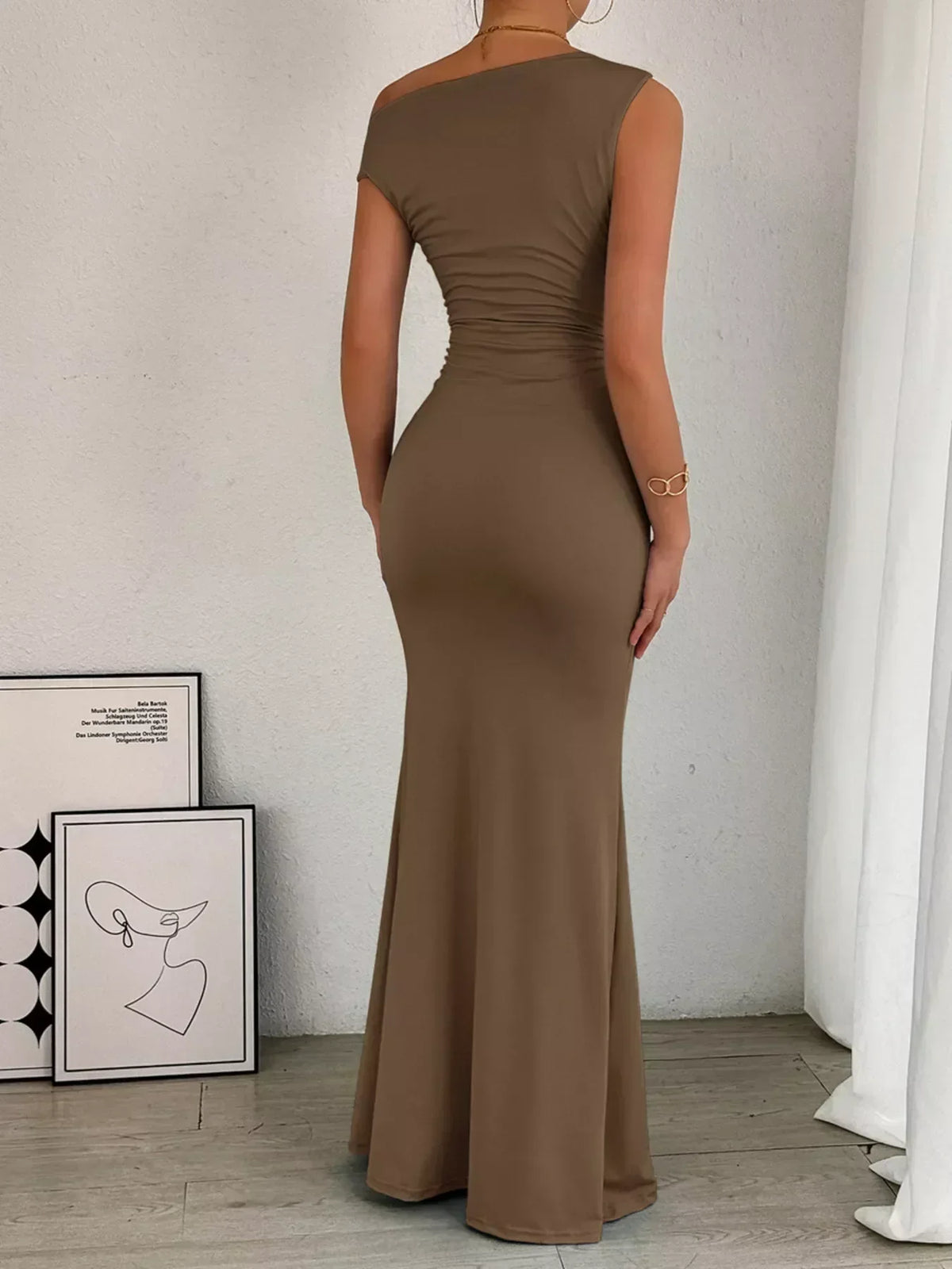 Sienna Ruched Maxi Dress