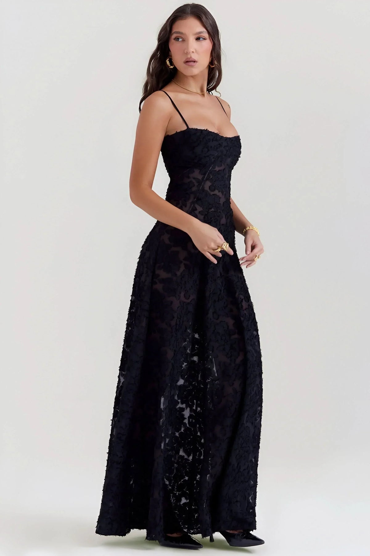 Evangeline Lace Maxi Dress