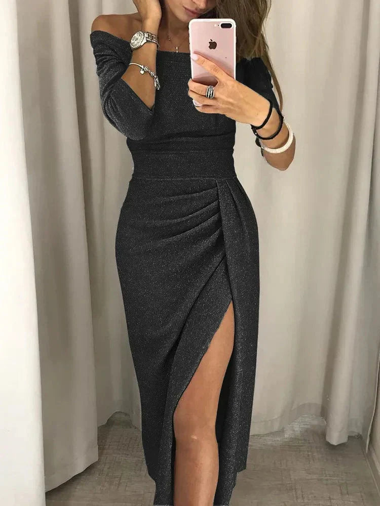 Sienna Ruched Midi Dress