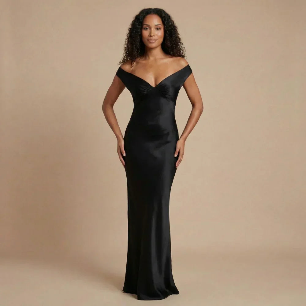 Gabrielle Ruched Maxi Dress