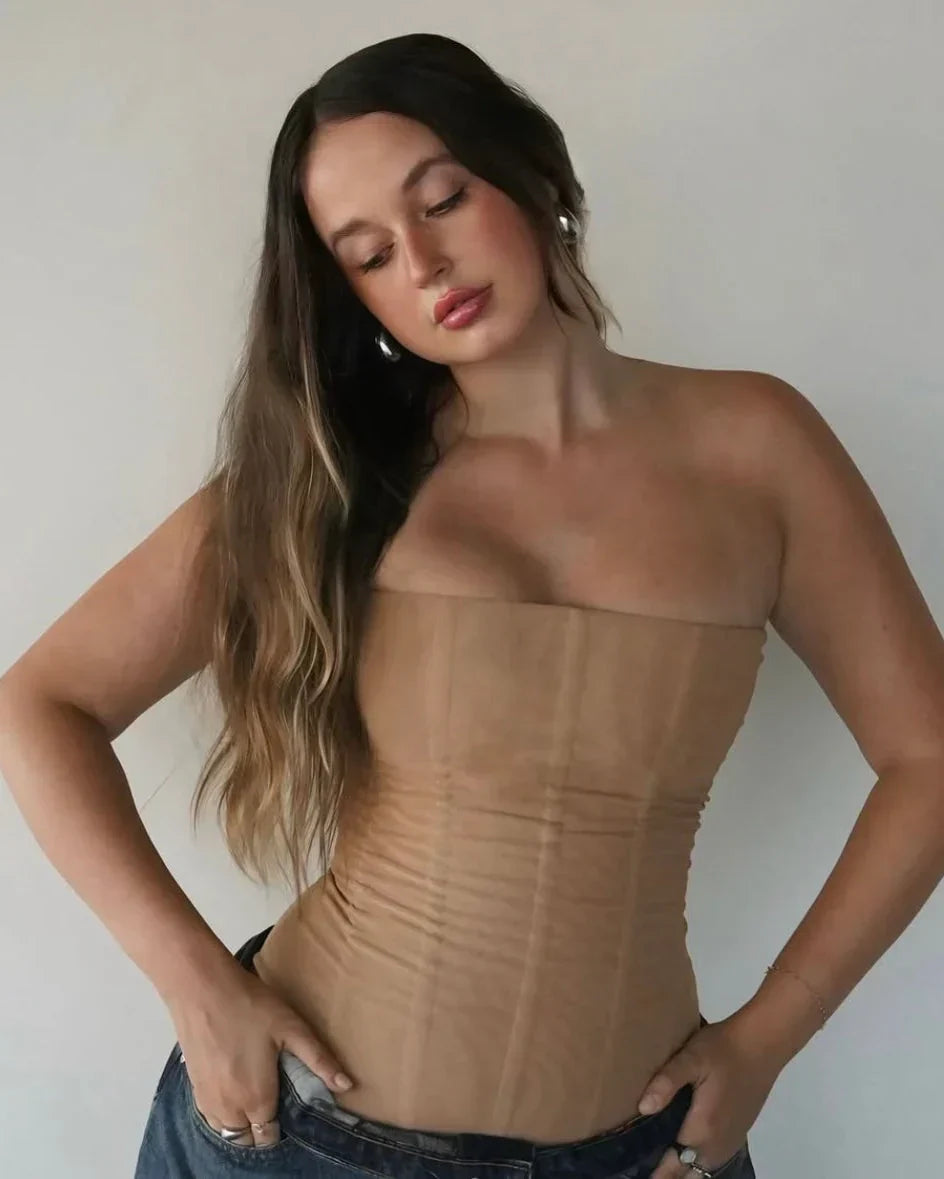 Jolie | Women'S Strapless Corset Summer Top