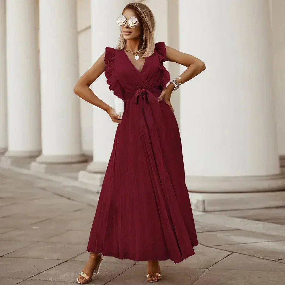 Olivia Ruffle Maxi Dress