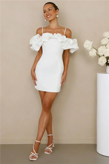Love On Lock Off Shoulder Mini Dress