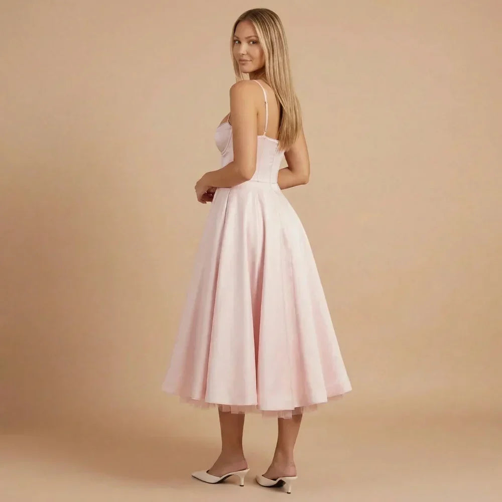 Emilia Sweetheart Midi Dress
