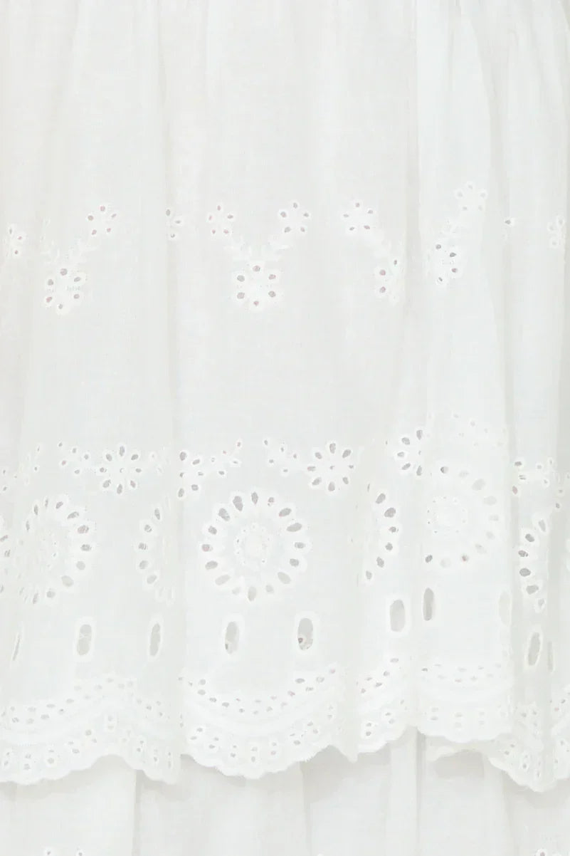 Exotic Cruise Mini Dress White