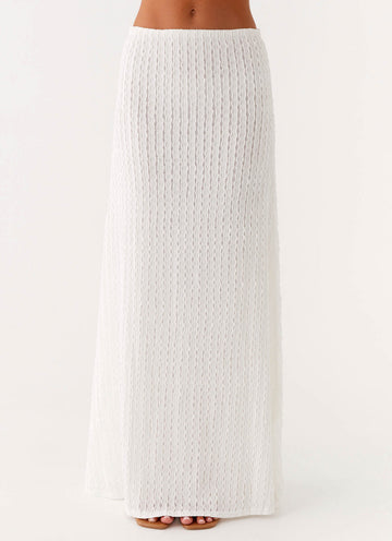 Clovelly Maxi Skirt - White