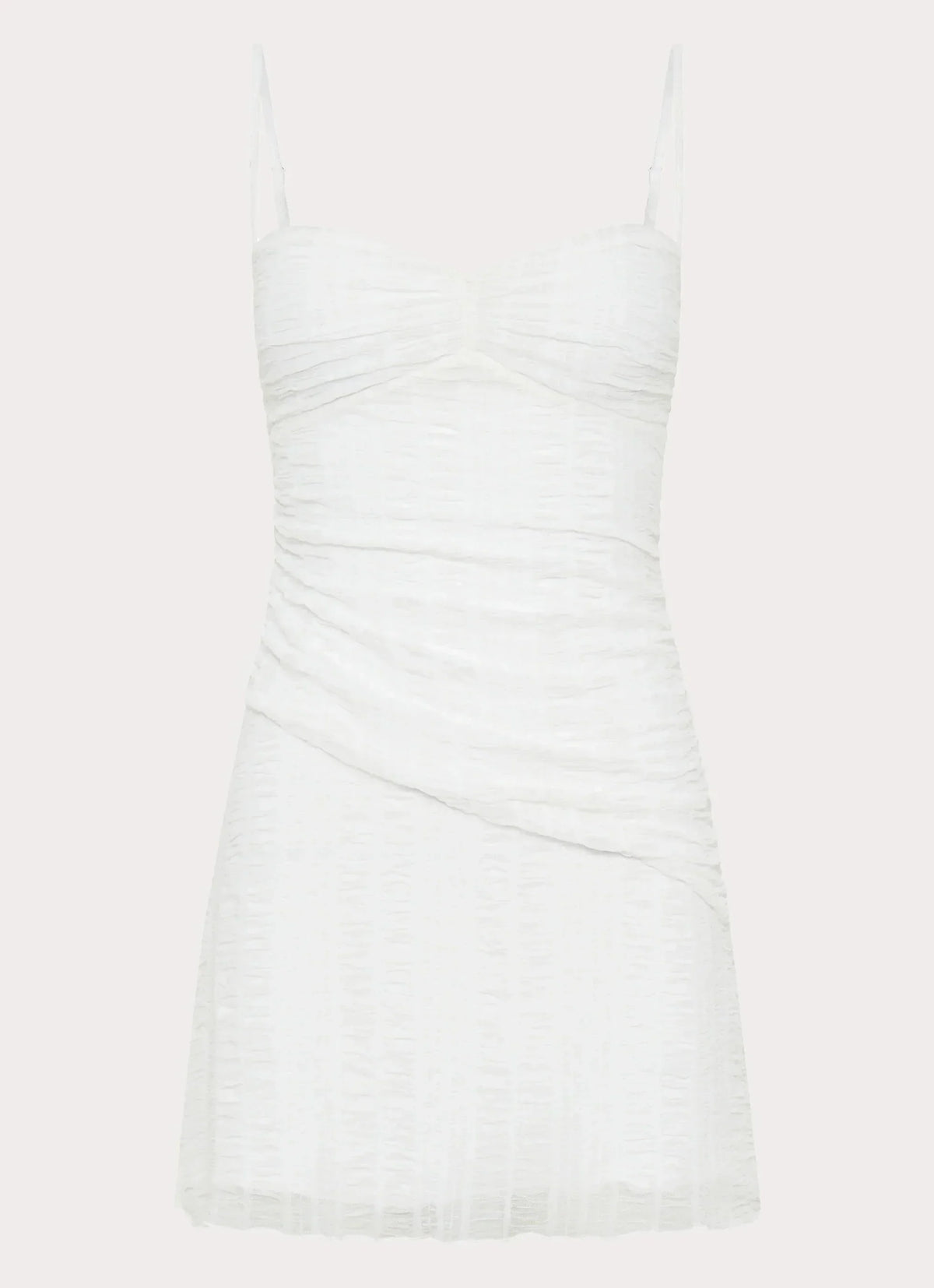 Arden Mesh Mini Dress - White