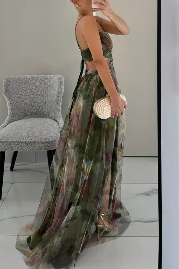 Angela Romantic Sleeveless Maxi Dress