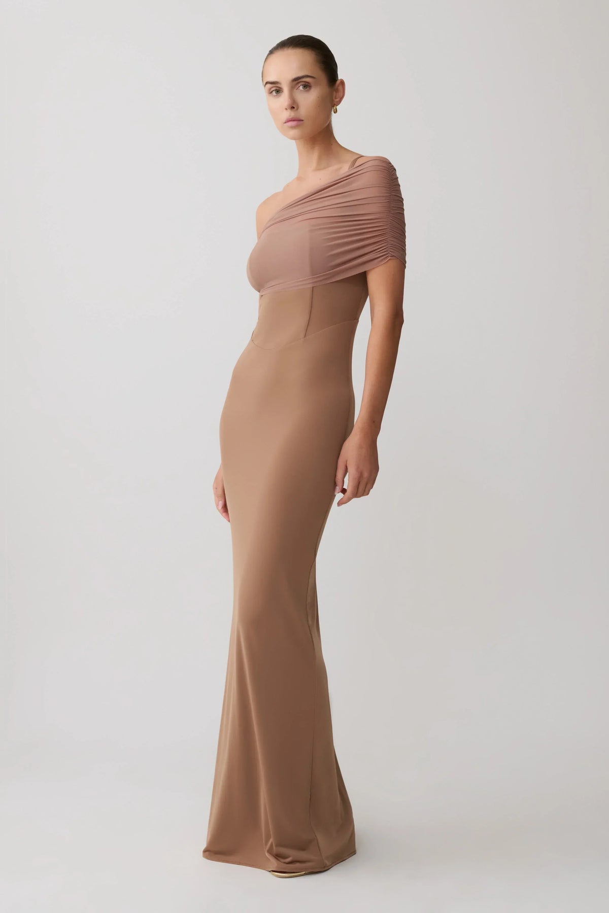 Hanh One Shoulder Maxi Dress