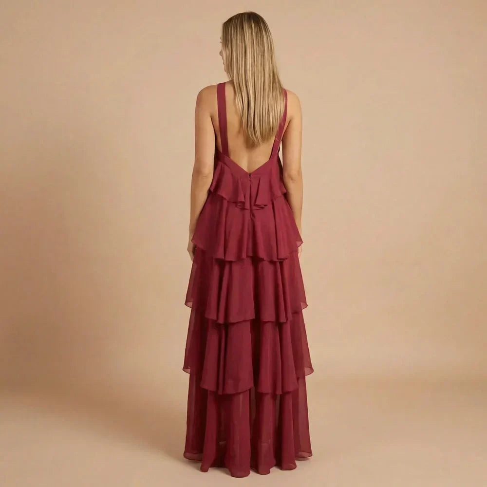 Isabelle Ruffle Maxi Dress