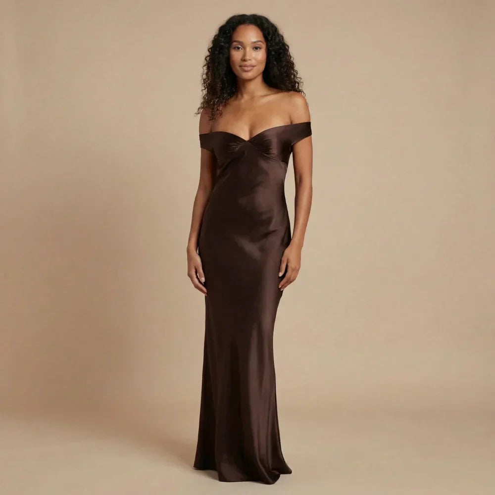 Gabrielle Ruched Maxi Dress