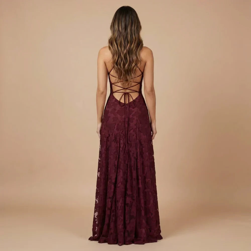 Floral Lace Maxi Dress