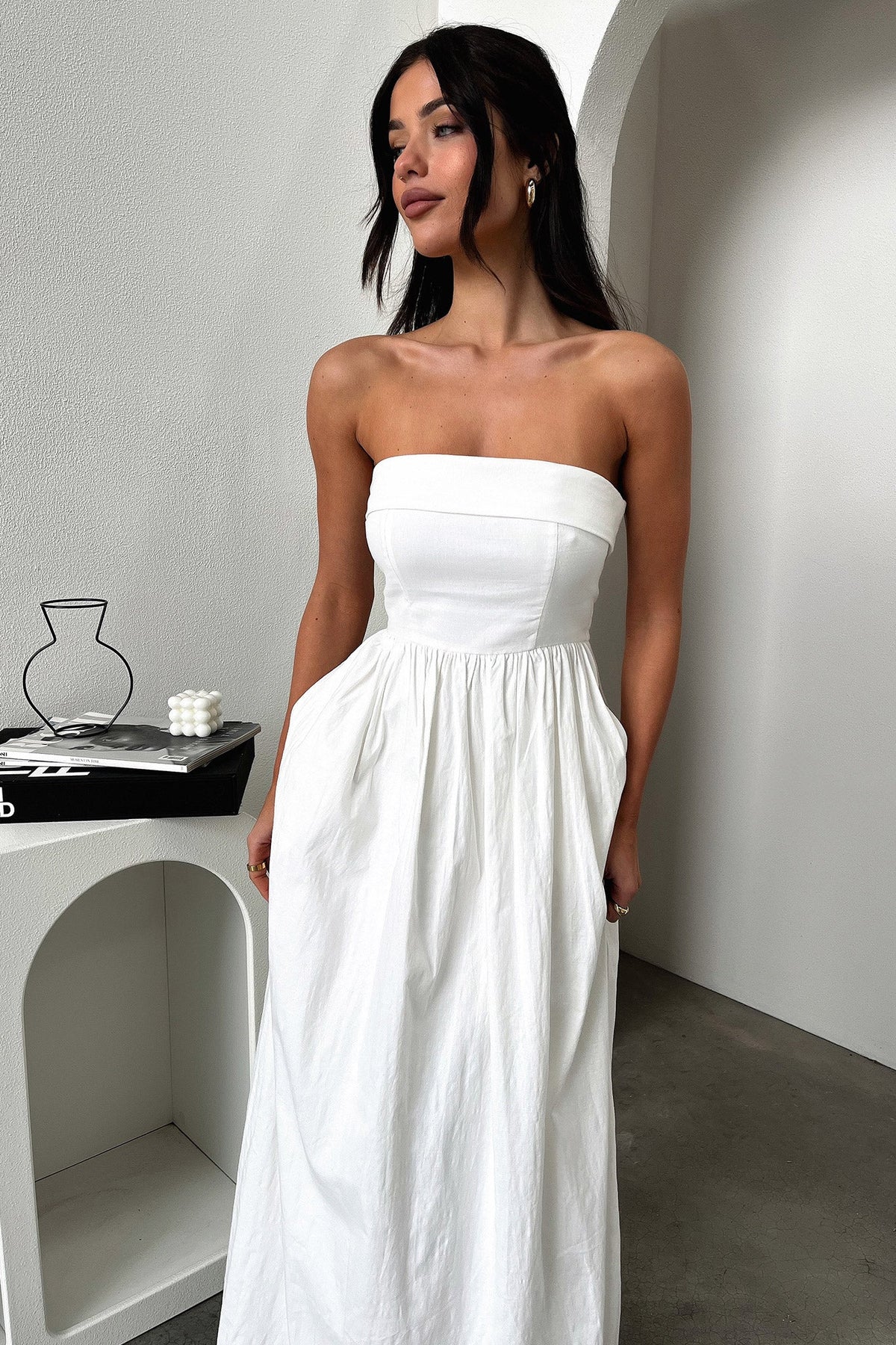 Cornell Maxi Dress - White
