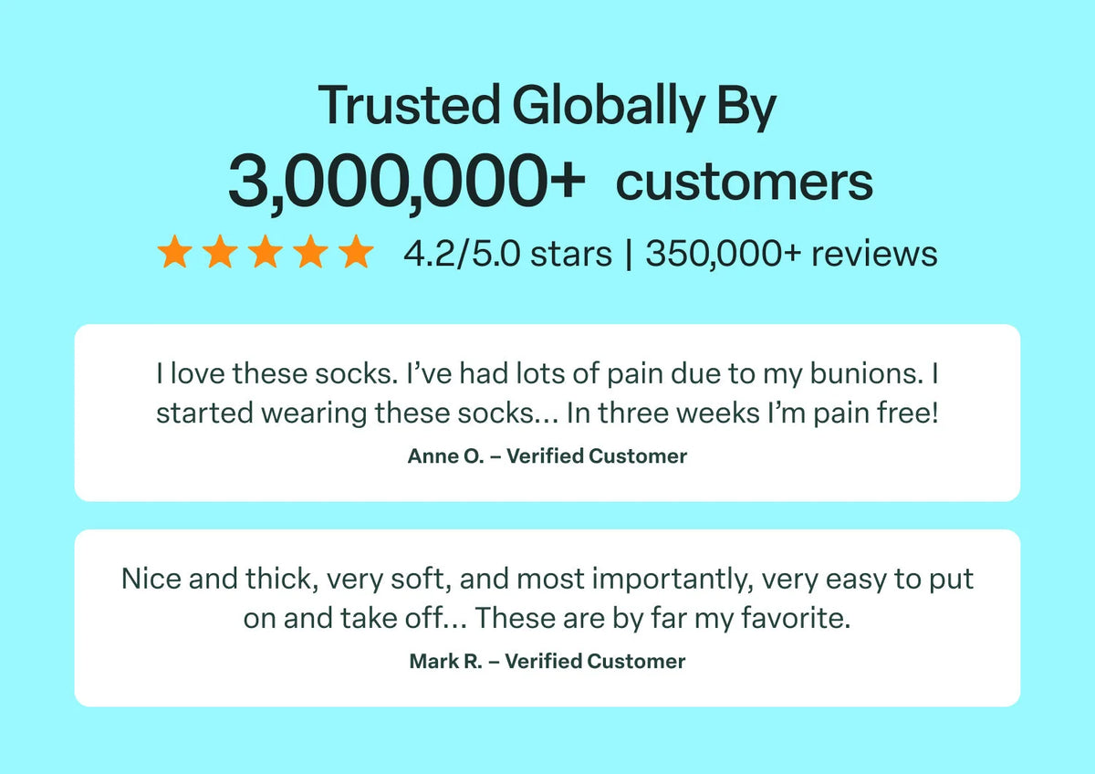 Bunion Relief, Padded Low Cut Socks - Black