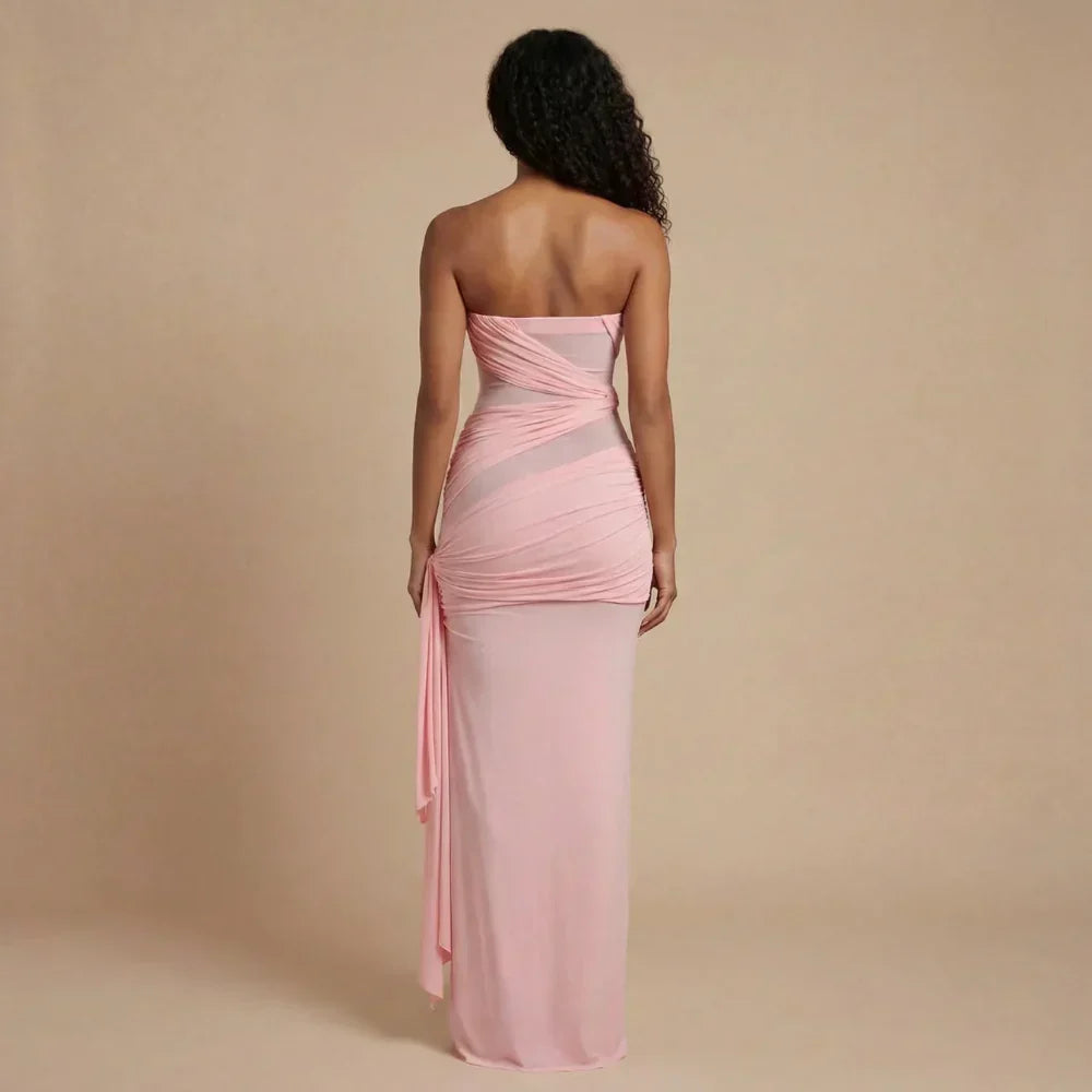 Avery Ruched Maxi Dress